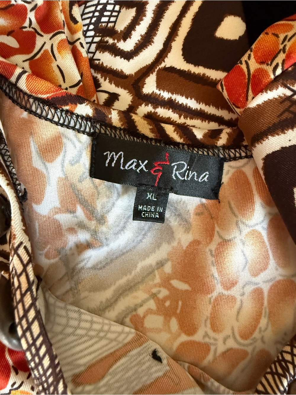 Abstract Geo-Print Tunic Top - Picture 5 of 6